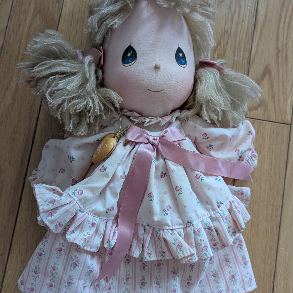 Precious Moments Pink Floral Doll
